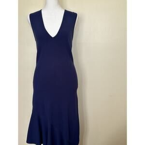 Navy Blue Dress New With Tags Women's Dress (525)‎ Navy Blue Knit Dress Size S